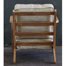 Coila Solid Oak & Linen Leisure Armchair